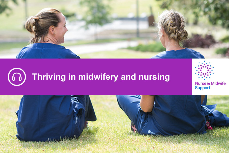 thrivng in nursing podcast cover
